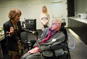 Folt, Hawking at the Hawking Radiation Conference in Stockholm, Sweden